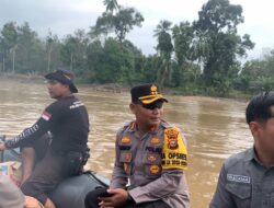 Sat Samapta Polres Kuansing Amankan Kegiatan Pacu Jalur di Desa Lubuk Terentang