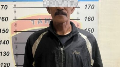 Penyidik Sat Reskrim Polres Maros Tahan Pelaku Pencabulan Anak Kandung Di Maros