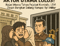 MT Dikunci, Aktor Utama Lolos? Kejari Maros Tahan Pejabat Kominfo, LSM Desak Bongkar Dalang Korupsi Rp1 Miliar