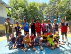 Polisi Lalu Lintas di Maros Jadi Pelatih Sukarela Sepak Takraw