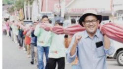 Pemkab Kuansing Bentangkan Bendera Merah Putih Sepanjang 2 KM di hari semarak pacu jalur