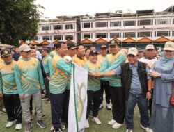 Doa Lintas Agama Awali Di Warnai Kegiatan Gerak Jalan Santai HAB Di Ikuti Ribuan Peserta