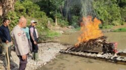 Kapolsek Benai Pimpin Penertiban PETI Stingkai di Desa Talontam, Situasi Kondusif