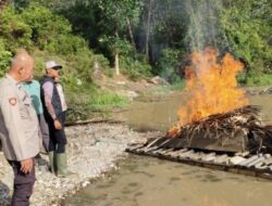 Kapolsek Benai Pimpin Penertiban PETI Stingkai di Desa Talontam, Situasi Kondusif